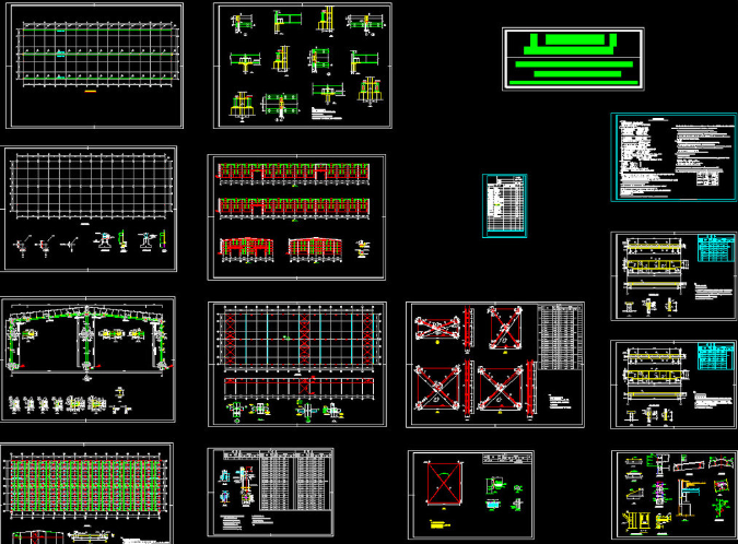 个旧仓库钢结构施工图片