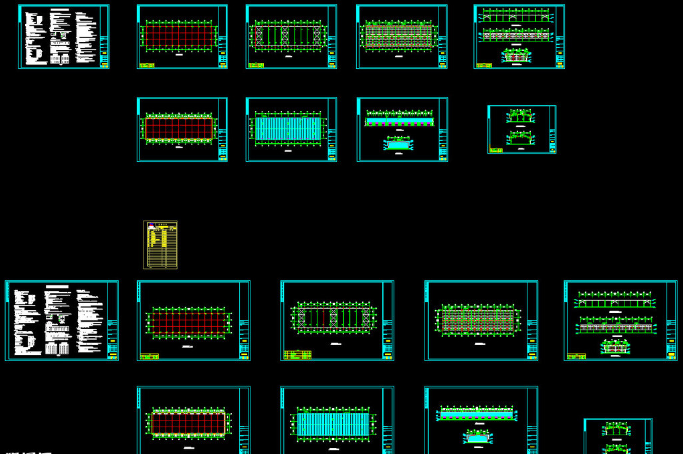 个旧钢结构厂房图纸