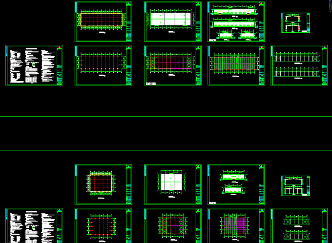 个旧钢结构厂房图纸